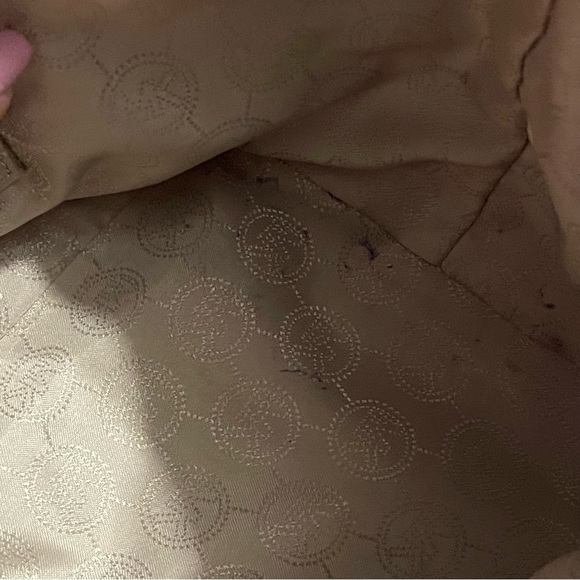 Michael Kors jet set large travel tote brown camel saffiano leather bag - Picture 8 of 9